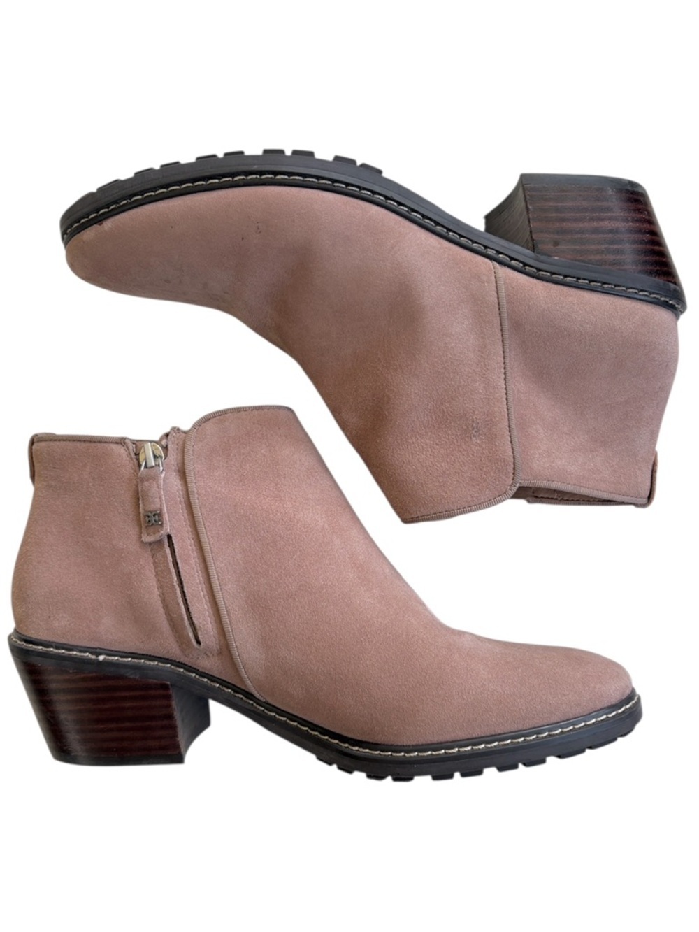 Sam Edelman Leather Pryce Ankle Boots Size 10.5